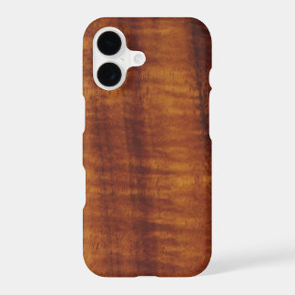 Curly Hawaiian Koa Wood Style iPhone 17 Case
