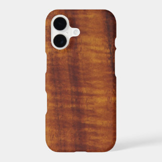 Curly Hawaiian Koa Wood Style iPhone 17 Case