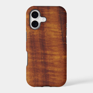 Curly Hawaiian Koa Wood Style iPhone 17 Case