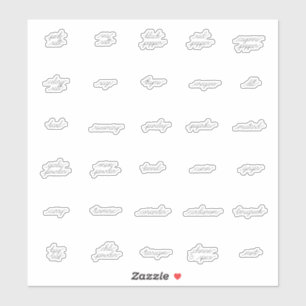 Curly Herb and Spice Labels