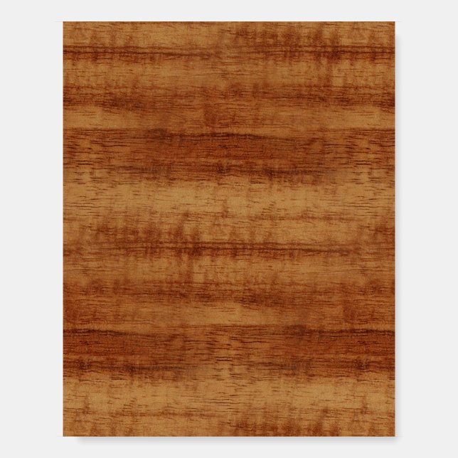 Curly Koa Acacia Wood Grain Look Foam Board (Front)