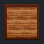 Curly Koa Acacia Wood Grain Look Jewelry Box<br><div class="desc">An image of a Hawaiian Curly Koa hardwood striped wood grain texture on your product. This tonewood has chatoyant characteristics from the fibrous structure and it's wood iridescence.</div>