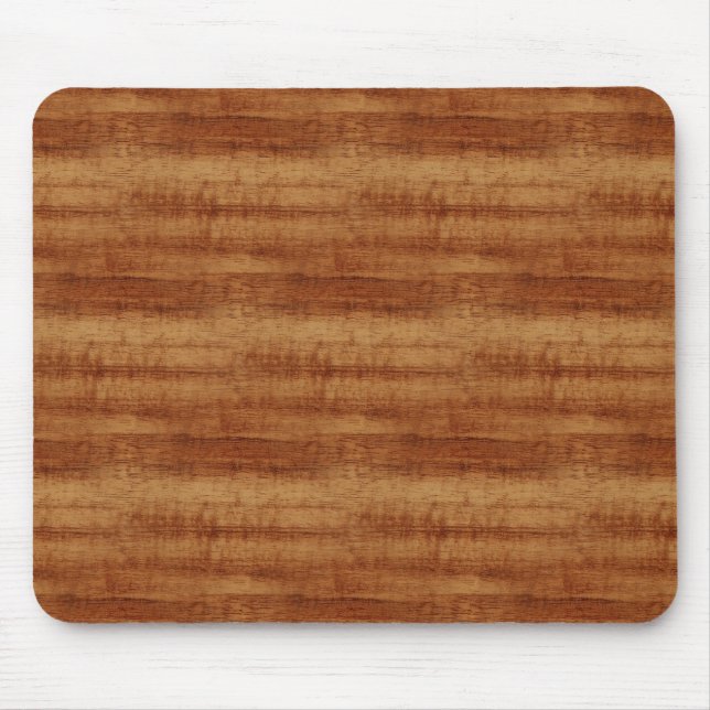 Curly Koa Acacia Wood Grain Look Mouse Pad (Front)