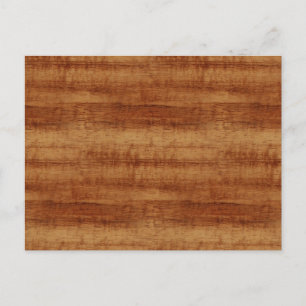 Curly Koa Acacia Wood Grain Look Postcard