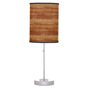 Curly Koa Acacia Wood Grain Look Table Lamp