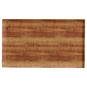 Curly Koa Acacia Wood Grain Look Table Number Holder