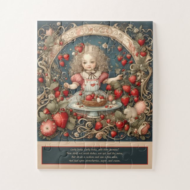 Curly Locks, Curly Locks Nursery Rhyme Jigsaw Puzzle (Vertical)