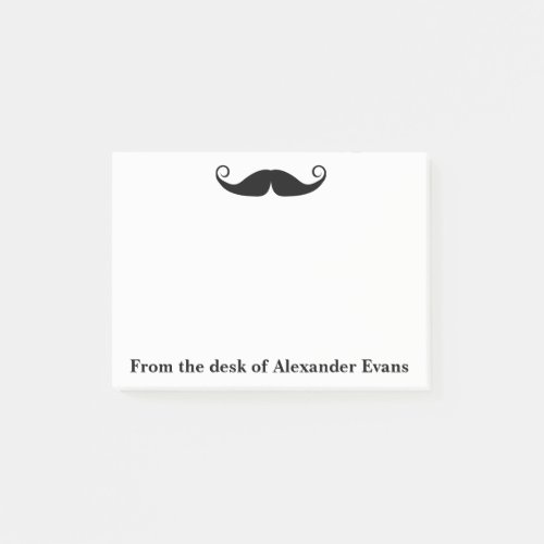 Curly Mustache Post_it Notes