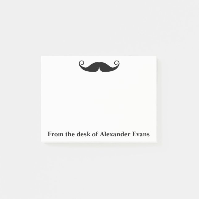 Curly Mustache Post-it Notes (Front)