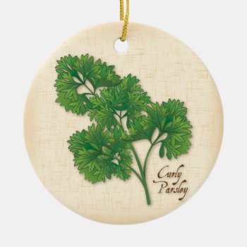 Curly Parsley Ornament by pomegranate_gallery at Zazzle