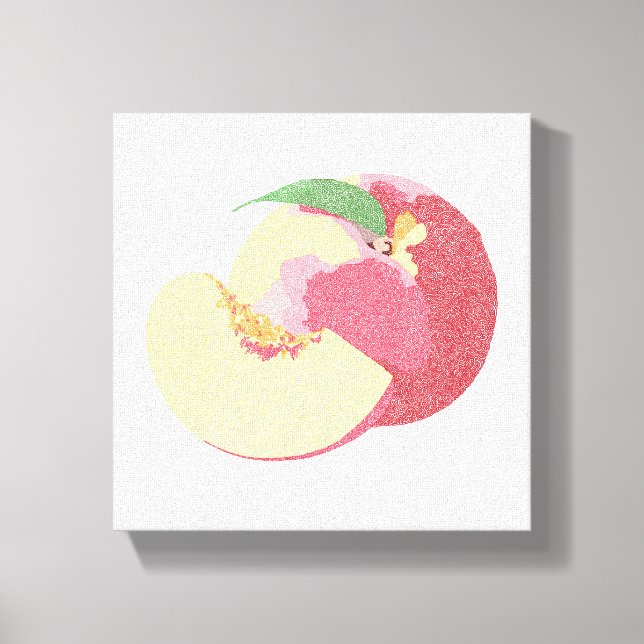 Curly Sweet Peaches  Canvas Print (Front)