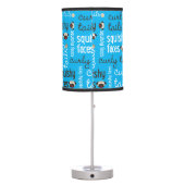 Curly Tails, Squishy Faces Pug Table Lamp (Back)