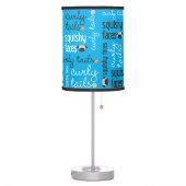Curly Tails, Squishy Faces Pug Table Lamp (Left)