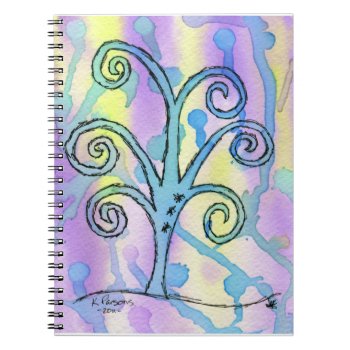 Curly Tree Notebook by KaliParsons at Zazzle