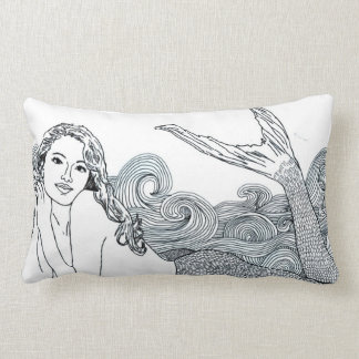 "Curly Wave" Mermaid Designer Decor Pillow