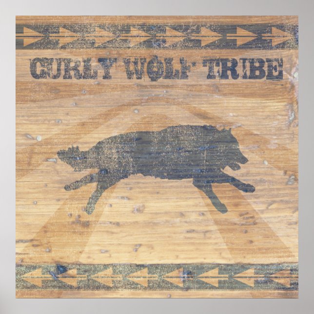 Curly Wolf Tribe Poster (Front)