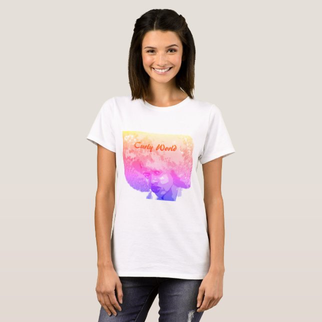Curly World Tee shirt (Front Full)