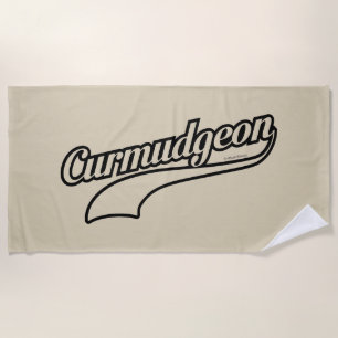 Curmudgeon Beach Towel