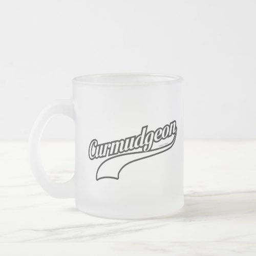 Curmudgeon Frosted Glass Coffee Mug