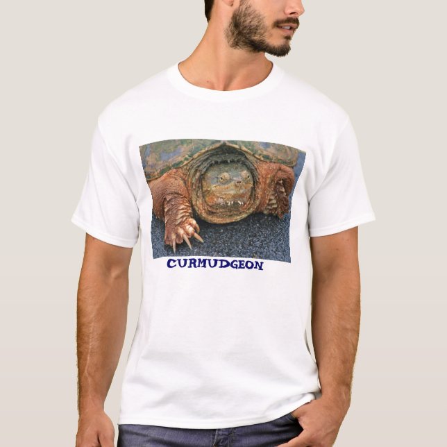 CURMUDGEON shirt Snapping Turtle Grumpy (Front)
