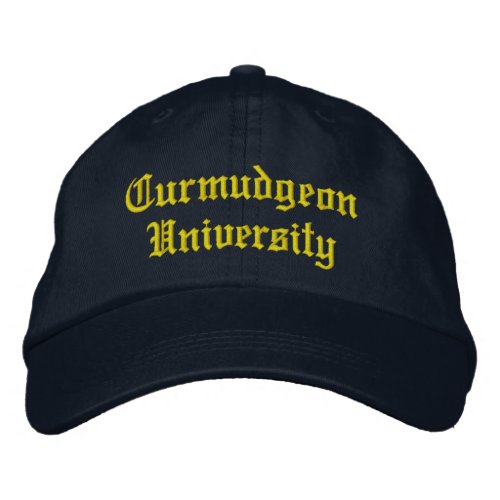 Curmudgeon University Baseball Hat