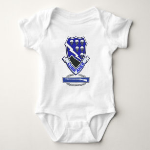 Currahee Patch & Combat Infantry Badge Baby Bodysuit