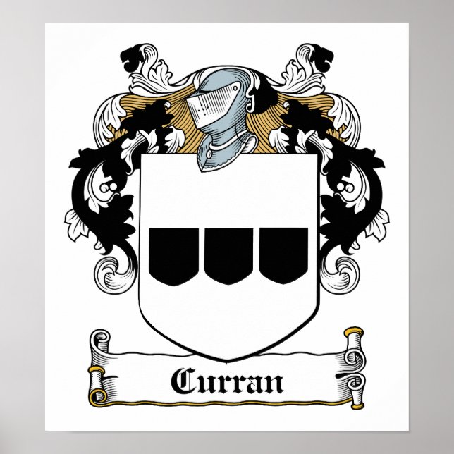 Curran Family Crest Poster (Front)