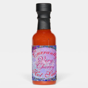 Currant Leaves Tree Art Hot Sauce Container Bottle