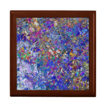 Currant Leaves Tree Art Jewelry Gift Box