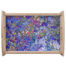 Currant Leaves Tree Art Table Dining Serving Tray