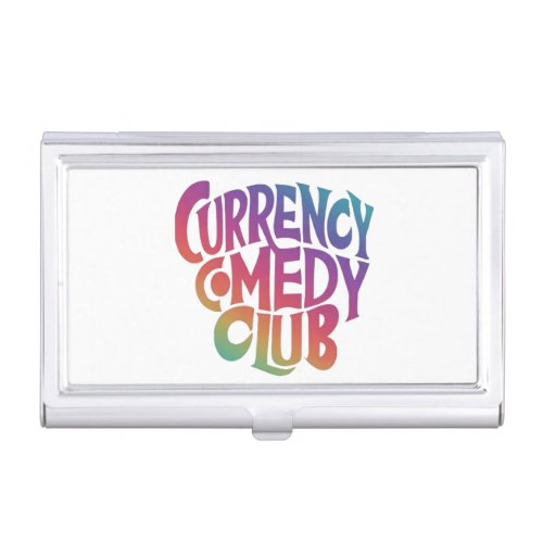 currency comedy club business card case