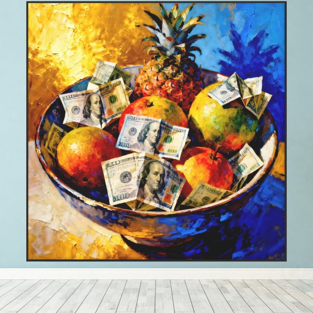 “Currency of Nature” – Fruits of My Labor Canvas Print (Insitu(Wood Floor))