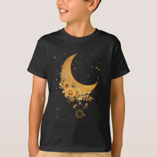 Currency Virtual On The Moon Spiritual Graphic T_Shirt