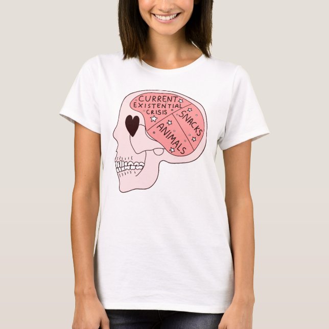 Current Existential Crisis Snacks Animals T-Shirt (Front)