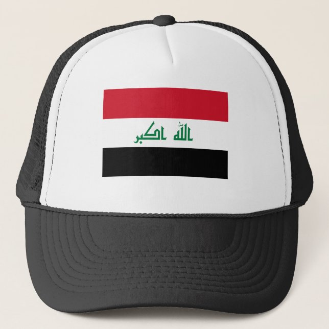Current Flag of Iraq Trucker Hat (Front)