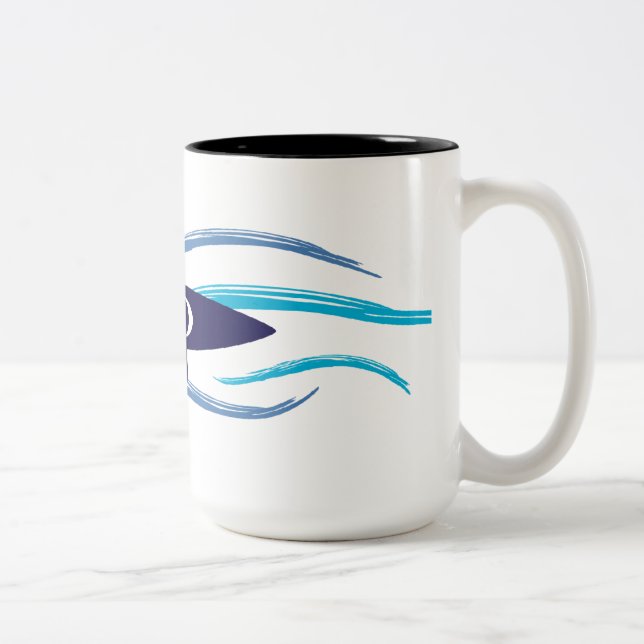 Current Kayak Two-Tone Coffee Mug (Right)