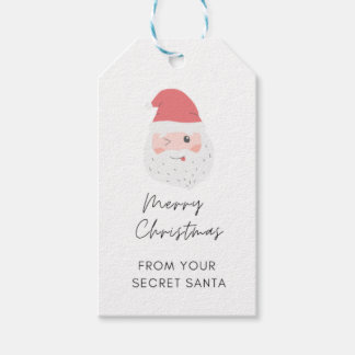 Current Modern Secret Santa Gift Exchange Gift Tag