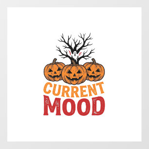 Current Mood Halloween Pumpkin Vintage Shirt Desig Floor Decals