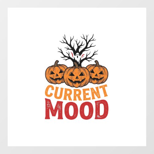 Current Mood Halloween Pumpkin Vintage Shirt Desig Floor Decals