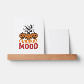 Current Mood Halloween Pumpkin Vintage Shirt Desig Picture Ledge
