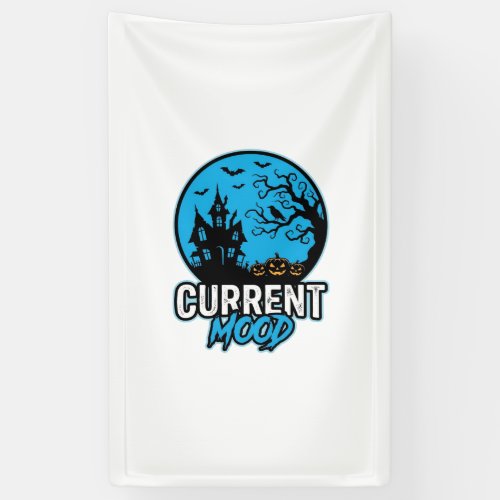 Current Mood Halloween Vintage Engraving Vector_1 Banner