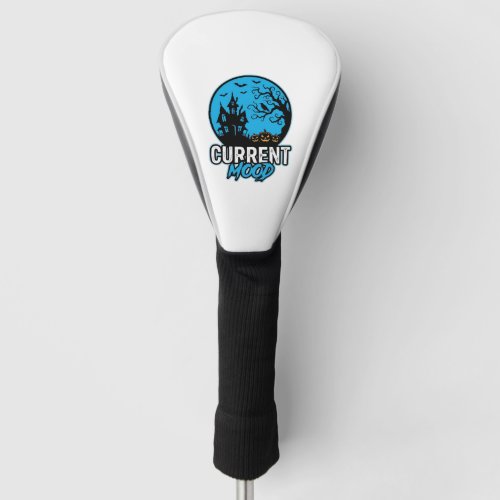 Current Mood Halloween Vintage Engraving Vector_1 Golf Head Cover