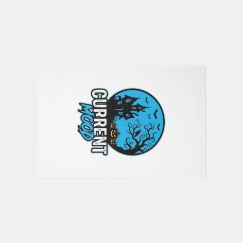 Current Mood Halloween Vintage Engraving Vector_1 Rug
