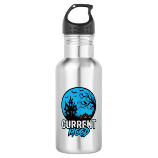Current Mood Halloween Vintage Engraving Vector_1 Stainless Steel Water Bottle