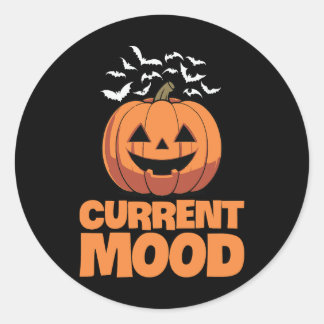Current Mood Pumpkin Halloween Sticker