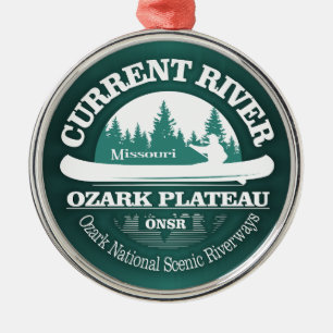 Current River (canoe) Metal Ornament