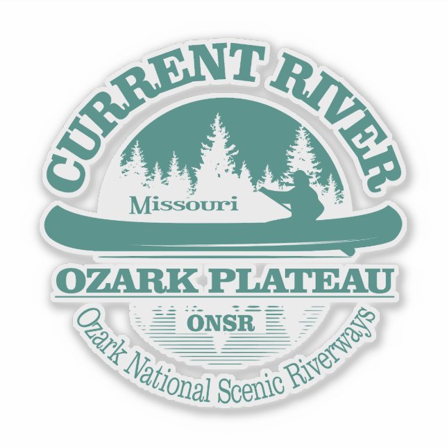 Current River (canoe) Sticker (Front)