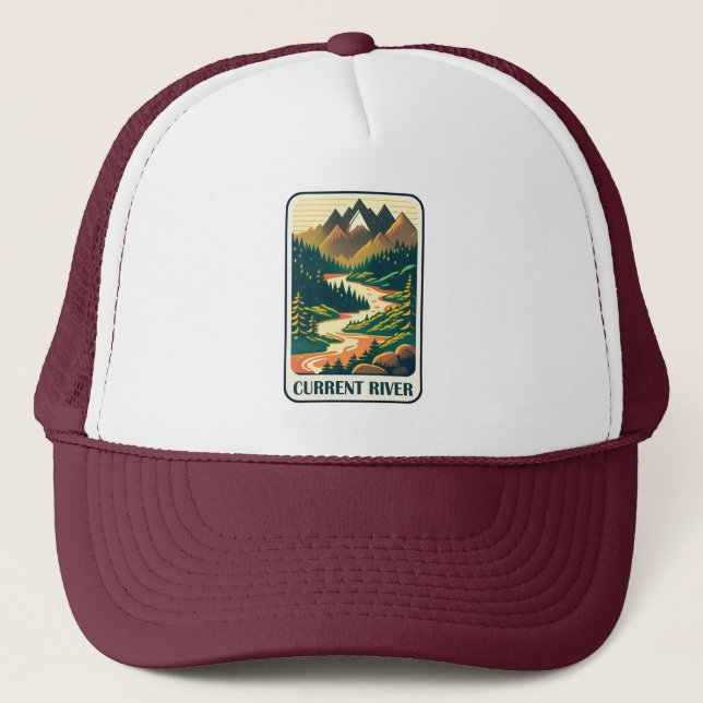Current River Missouri Colors Trucker Hat (Front)
