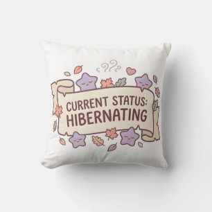 Current Status Hibernating Cozy Pillow