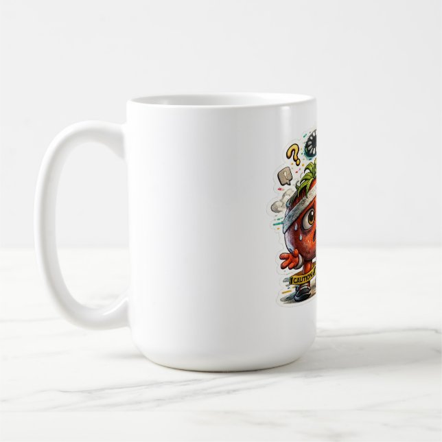 Currently Buffering Funny Retro Introvert Graphic  Coffee Mug (Left)